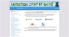 Desktop Screenshot of nutritionsportetsante.com